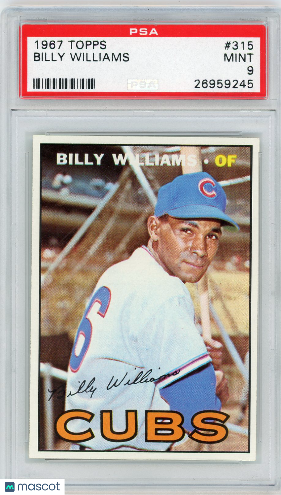 1967 Topps Billy Williams #315 PSA 9
