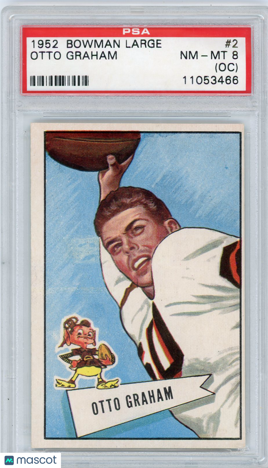 1952 Bowman Large Otto Graham #2 PSA 8 Oc