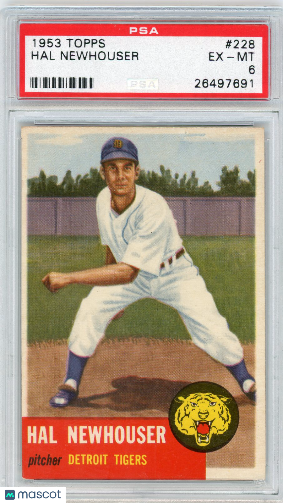 1953 Topps Hal Newhouser #228 PSA 6