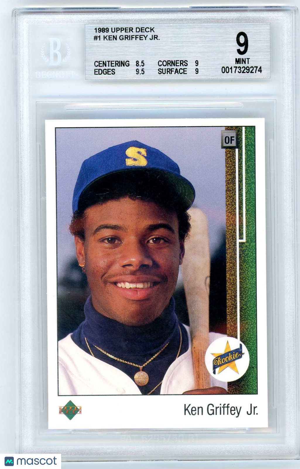 1989 Upper Deck Ken Griffey Jr. #1 BGS 9 Rookie