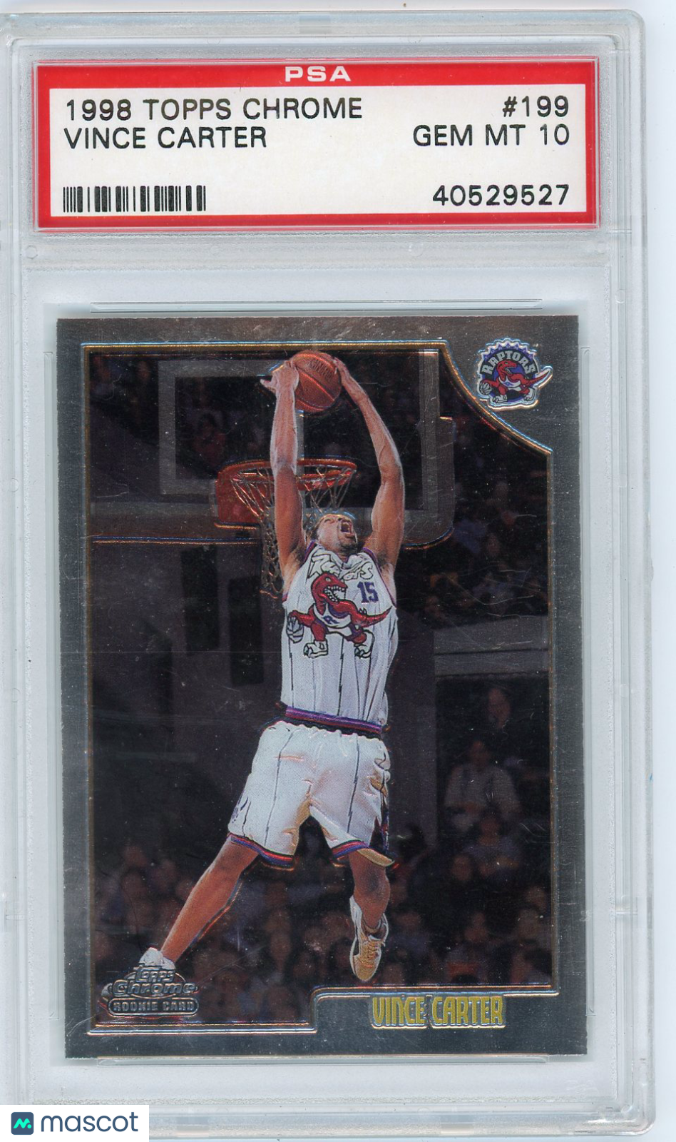 1998 Topps Chrome Vince Carter #199 PSA 10
