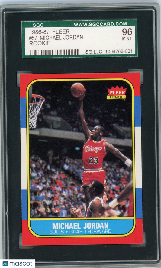 1986 Fleer Michael Jordan #57 SGC 9