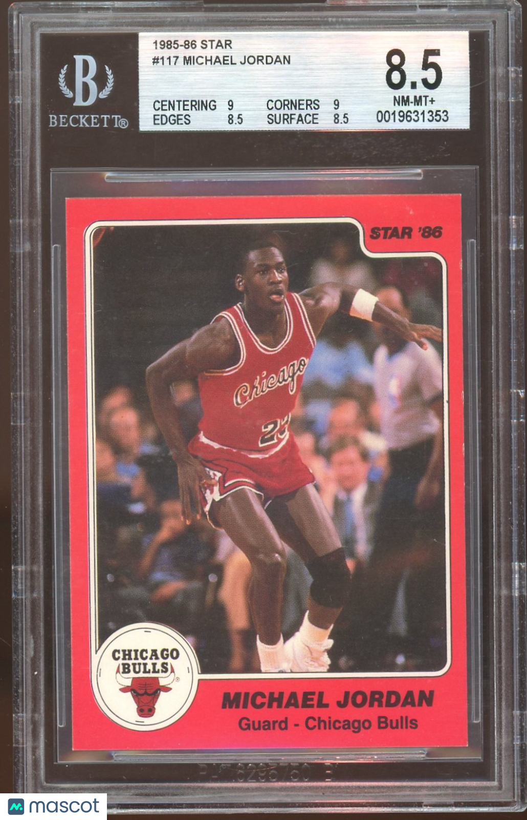 1985 Star Michael Jordan ! #117 BGS 8.5