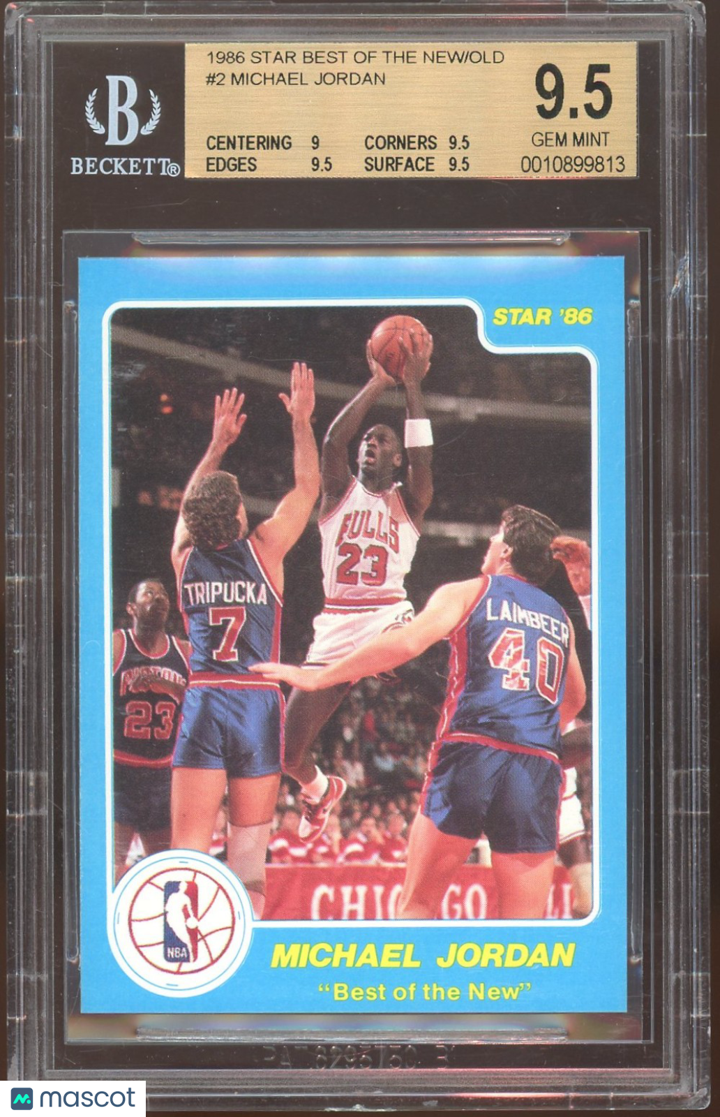 1986 Star Best of the New/Old Michael Jordan #2 BGS 9.5
