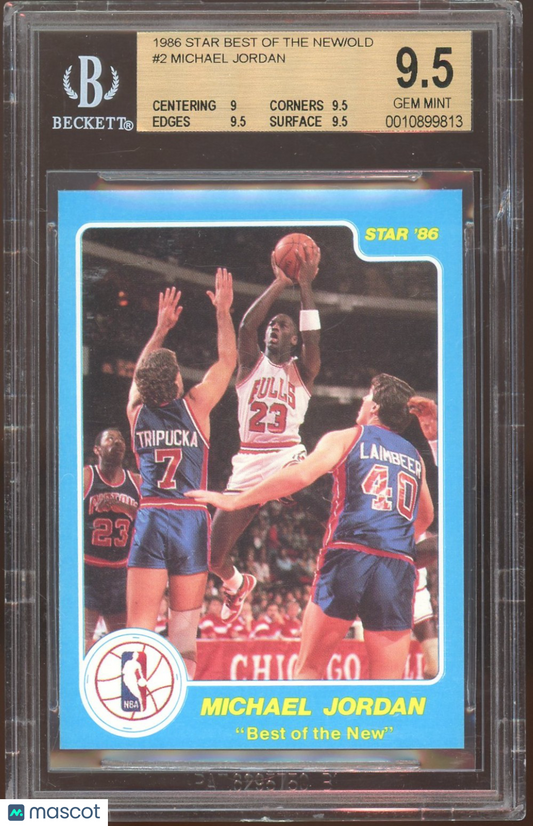 1986 Star Best of the New/Old Michael Jordan #2 BGS 9.5