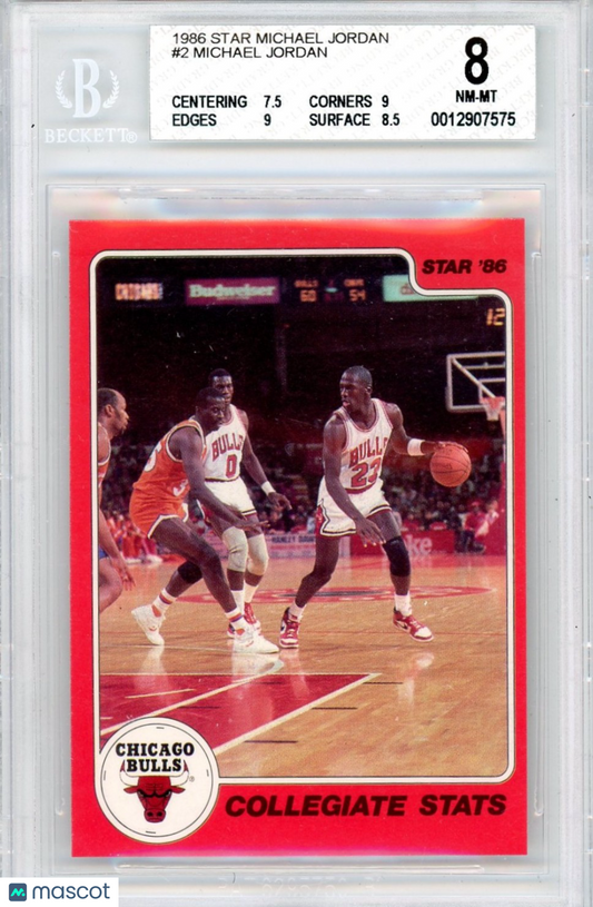 1986 Star Michael Jordan #2 BGS 8