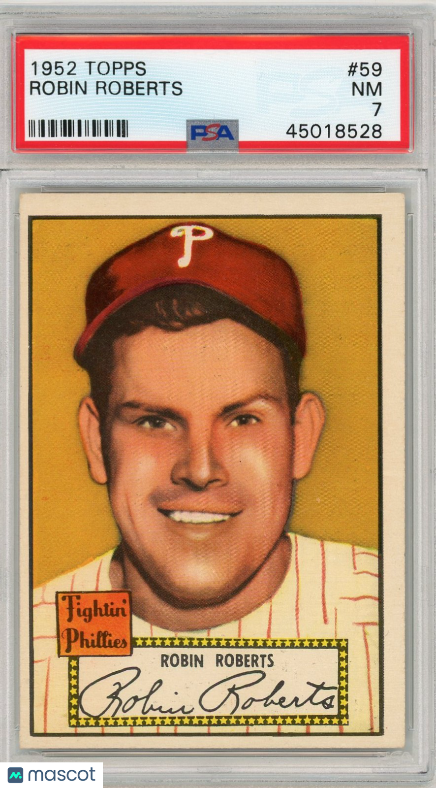1952 Topps Robin Roberts #59 PSA 7