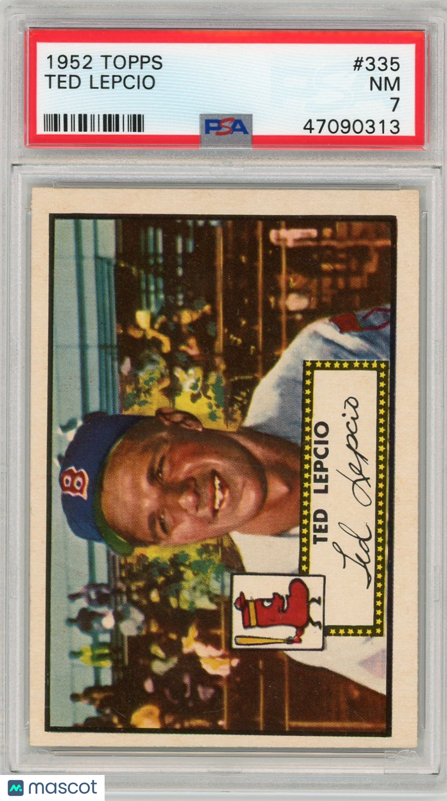 1952 Topps Ted Lepcio #335 PSA 7