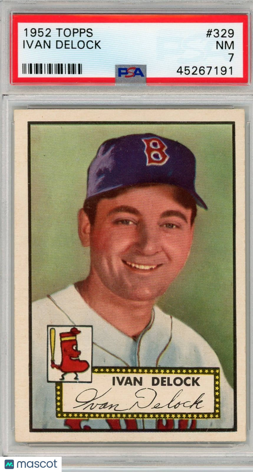 1952 Topps Ivan Delock #329 PSA 7