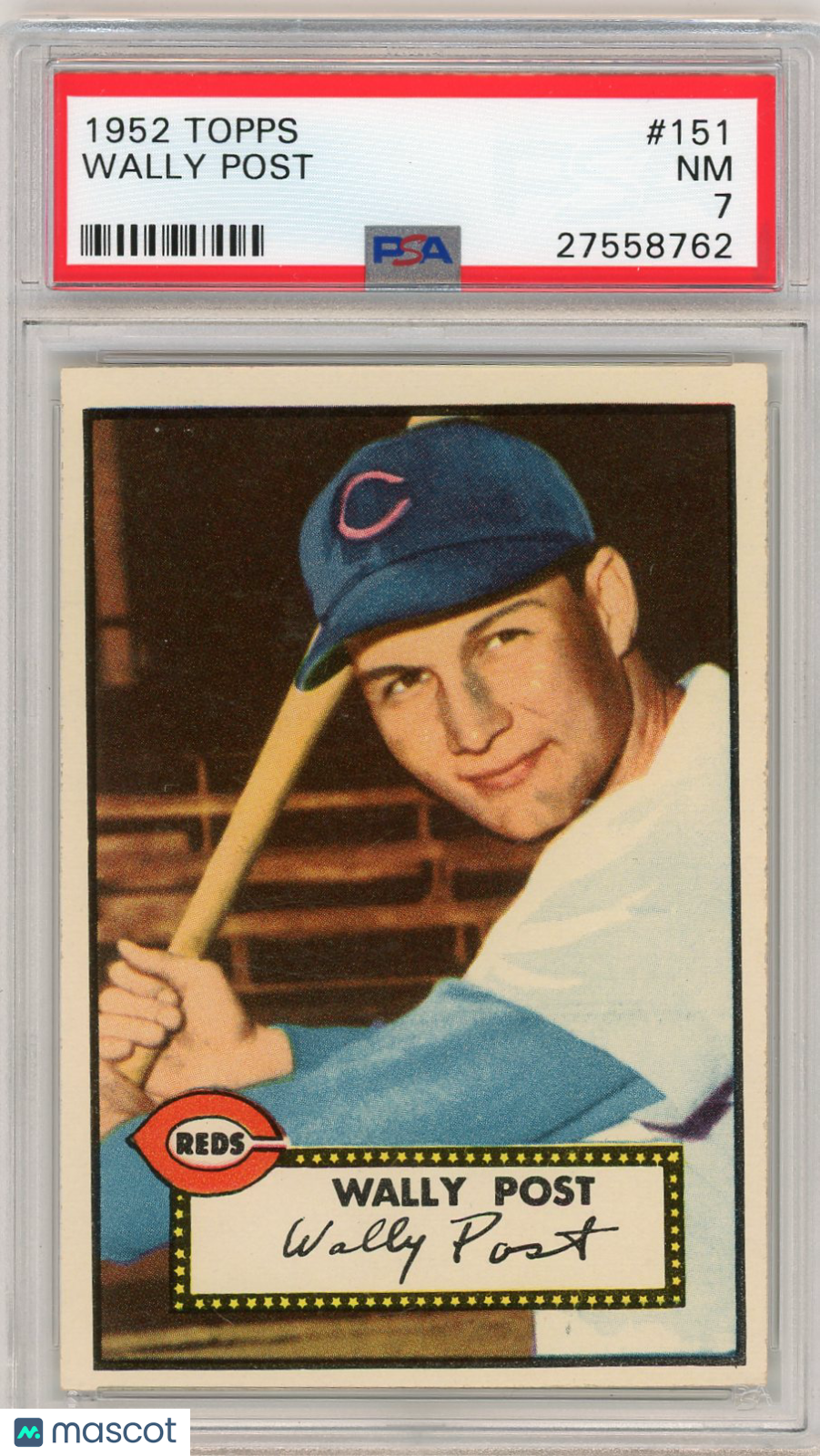 1952 Topps Wally Post #151 PSA 7