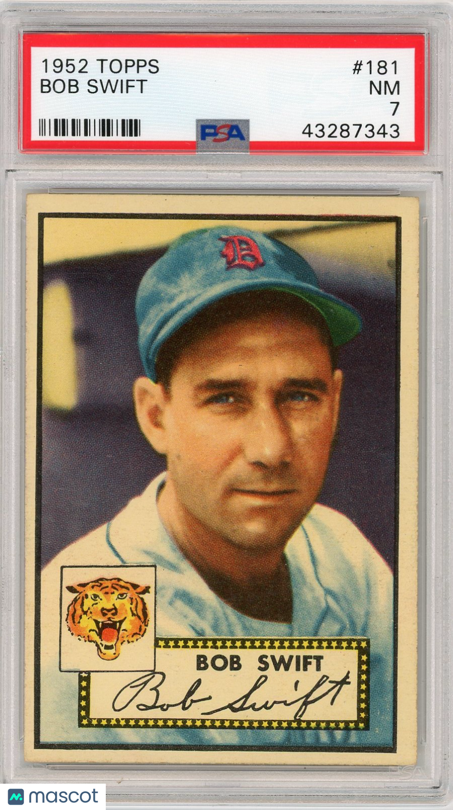 1952 Topps Bob Swift #181 PSA 7