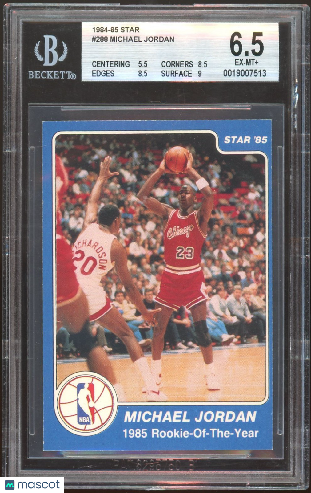 1984 Star Michael Jordan SPEC ! #288 BGS 6.5