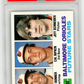 1982 Topps Orioles Future Stars #21 Bonner Ripken Schneider PSA 9