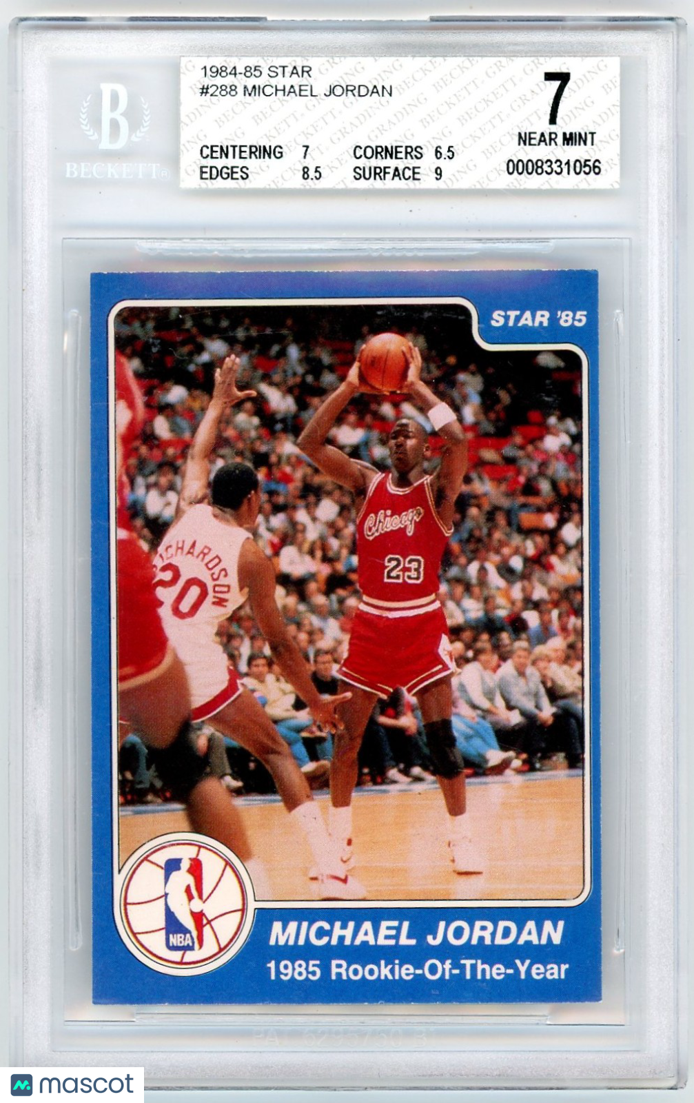 1984 Star Michael Jordan SPEC ! #288 BGS 7
