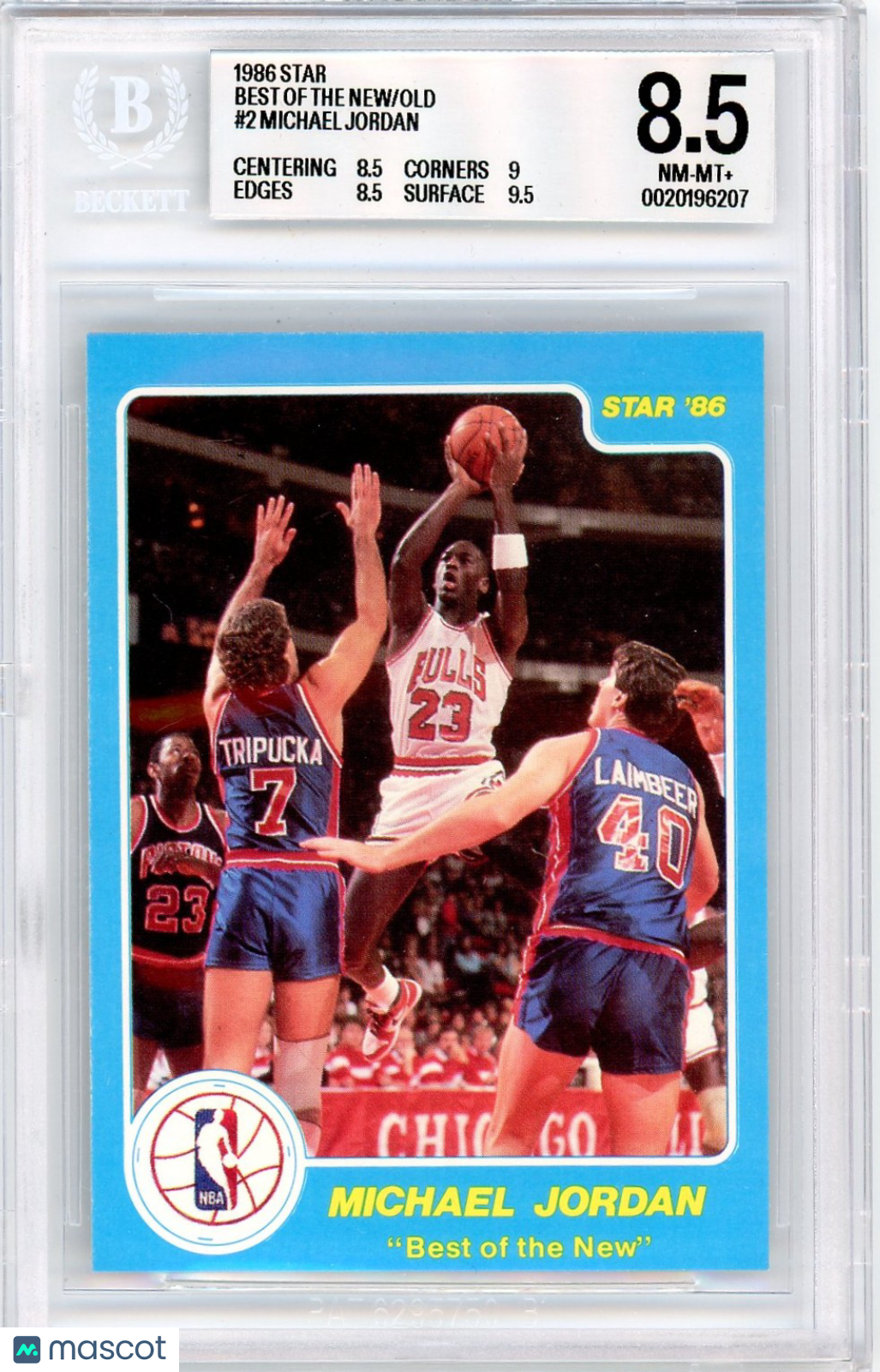 1986 Star Best of the New/Old Michael Jordan #2 BGS 8.5
