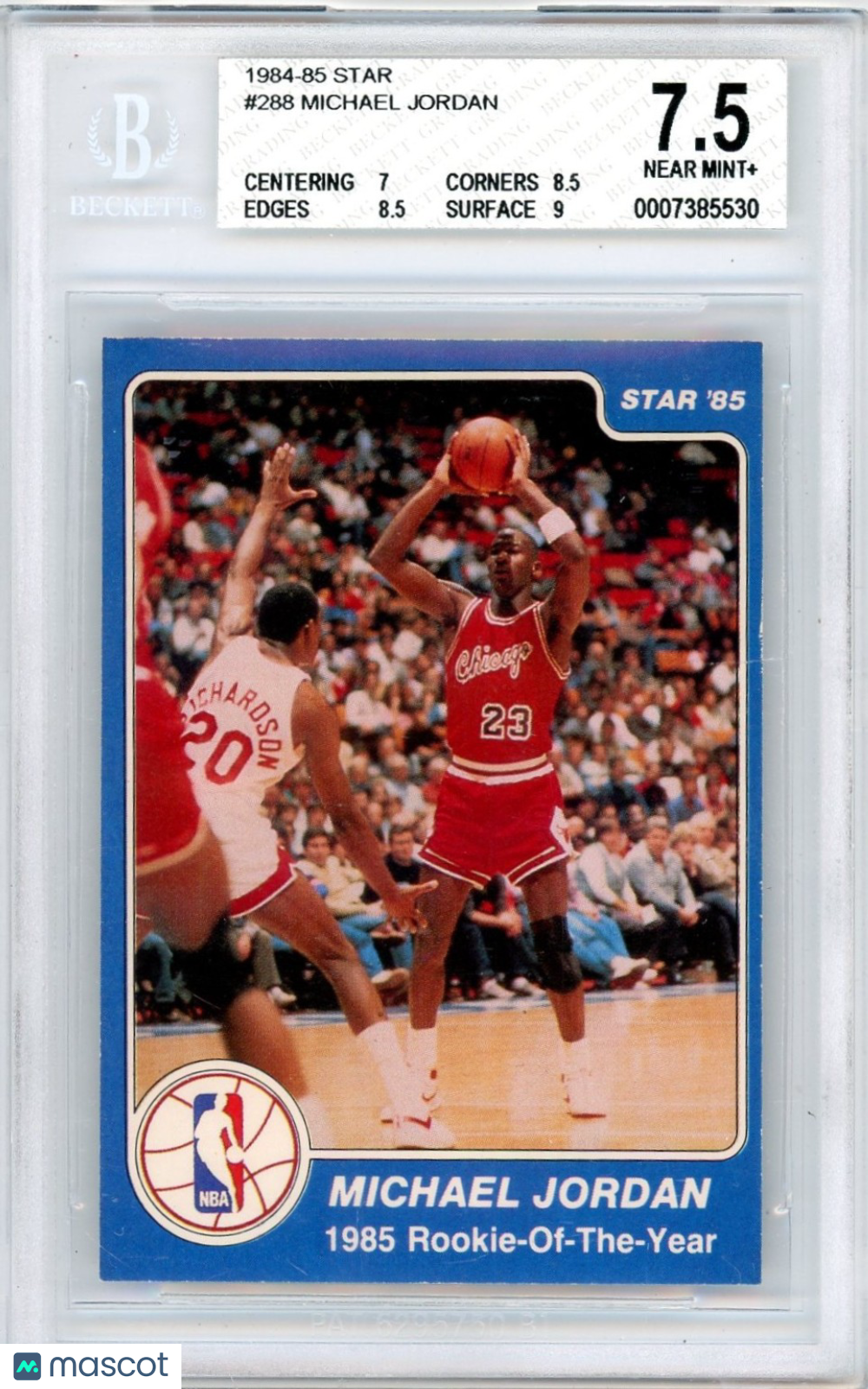 1984 Star Michael Jordan SPEC ! #288 BGS 7.5