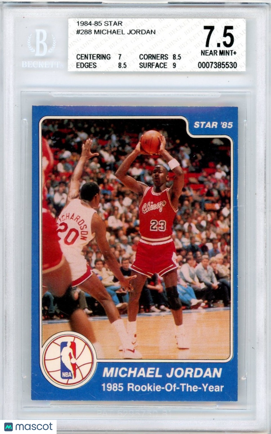 1984 Star Michael Jordan SPEC ! #288 BGS 7.5