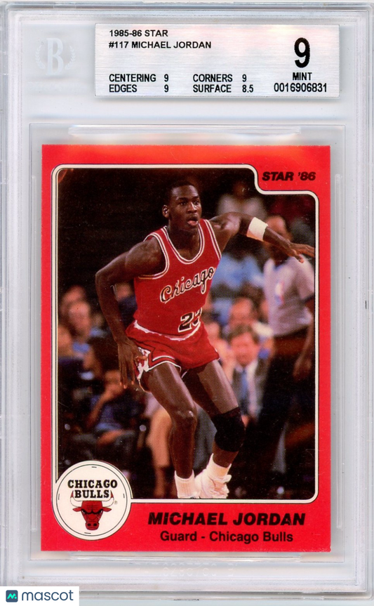1985 Star Michael Jordan ! #117 BGS 9