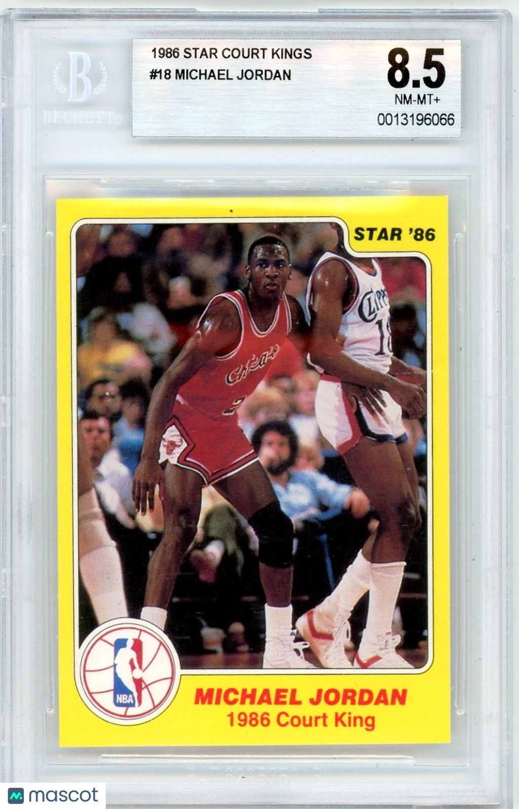 1986 Star Court Kings Michael Jordan #18 BGS 8.5