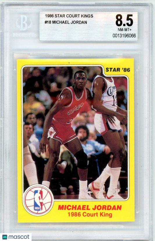 1986 Star Court Kings Michael Jordan #18 BGS 8.5
