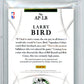 2012 Immaculate Collection Patch Auto Red Larry Bird #LB BGS 8.5 /25 Auto 10