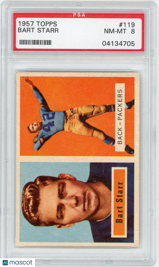 1957 Topps Bart Starr #119 PSA 8
