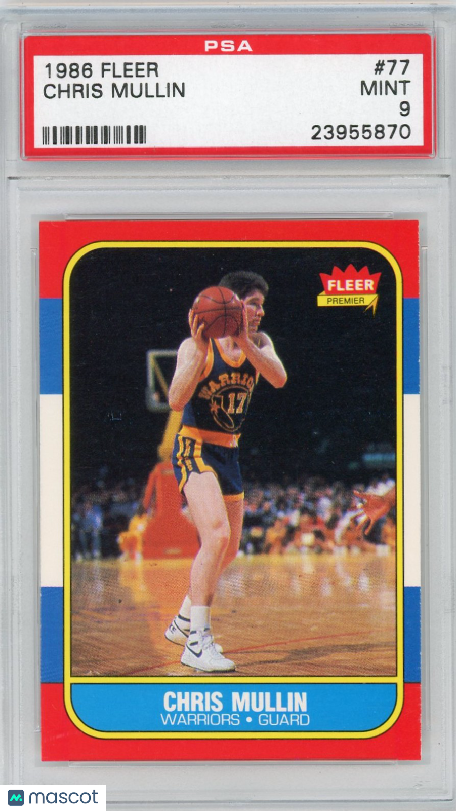 1986 Fleer Chris Mullin #77 PSA 9