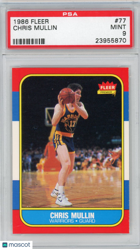 1986 Fleer Chris Mullin #77 PSA 9