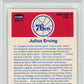 1986 Fleer Sticker Julius Erving #5 PSA 9