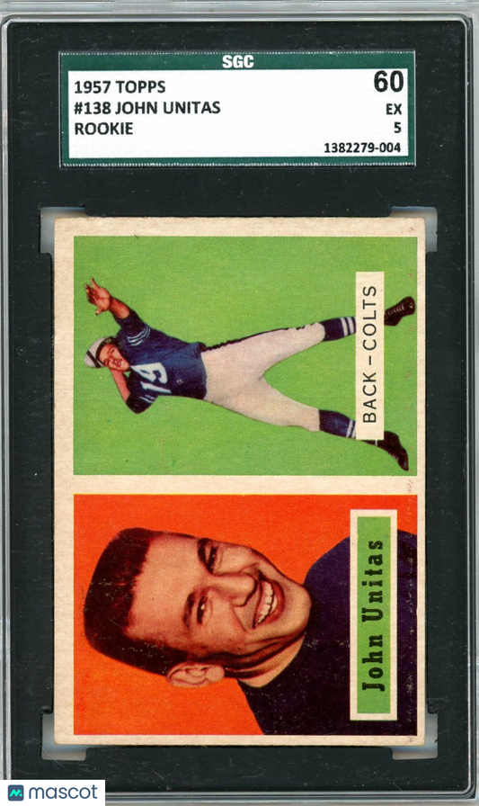 1957 Topps John Unitas #138 SGC 5