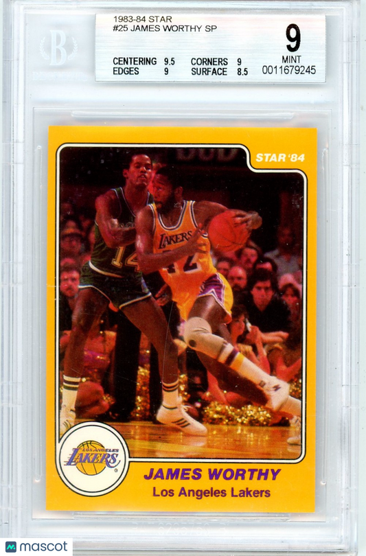 1983 Star James Worthy SP XRC #25 BGS 9