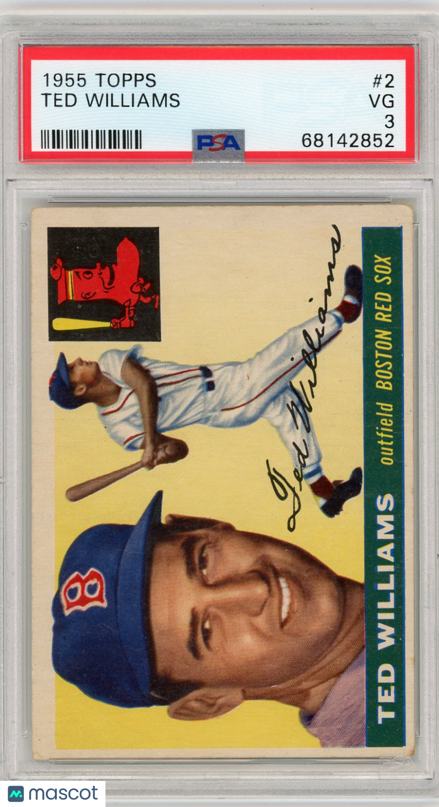 1955 Topps Ted Williams #2 PSA 3