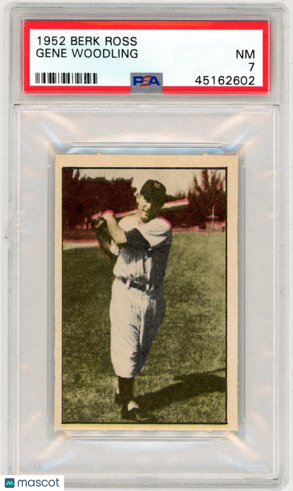 1952 Berk Ross Gene Woodling PSA 7