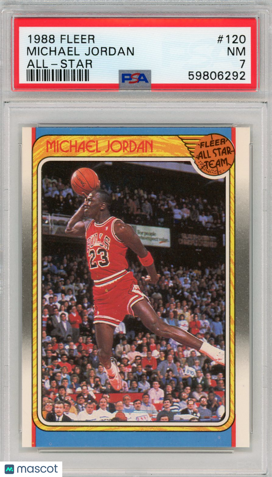 1988 Fleer Michael Jordan #120 All Star PSA 7