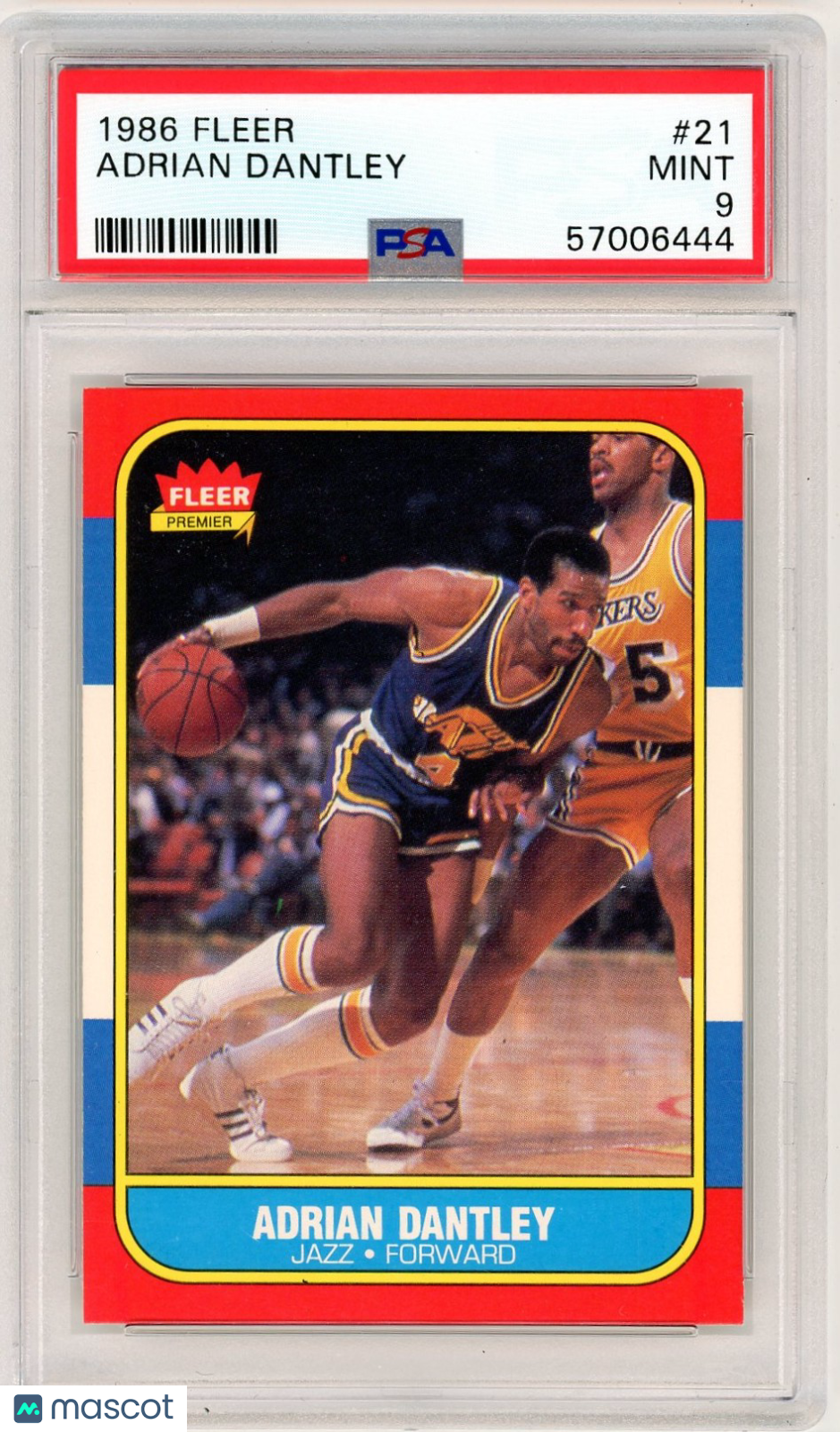 1986 Fleer Adrian Dantley #21 PSA 9
