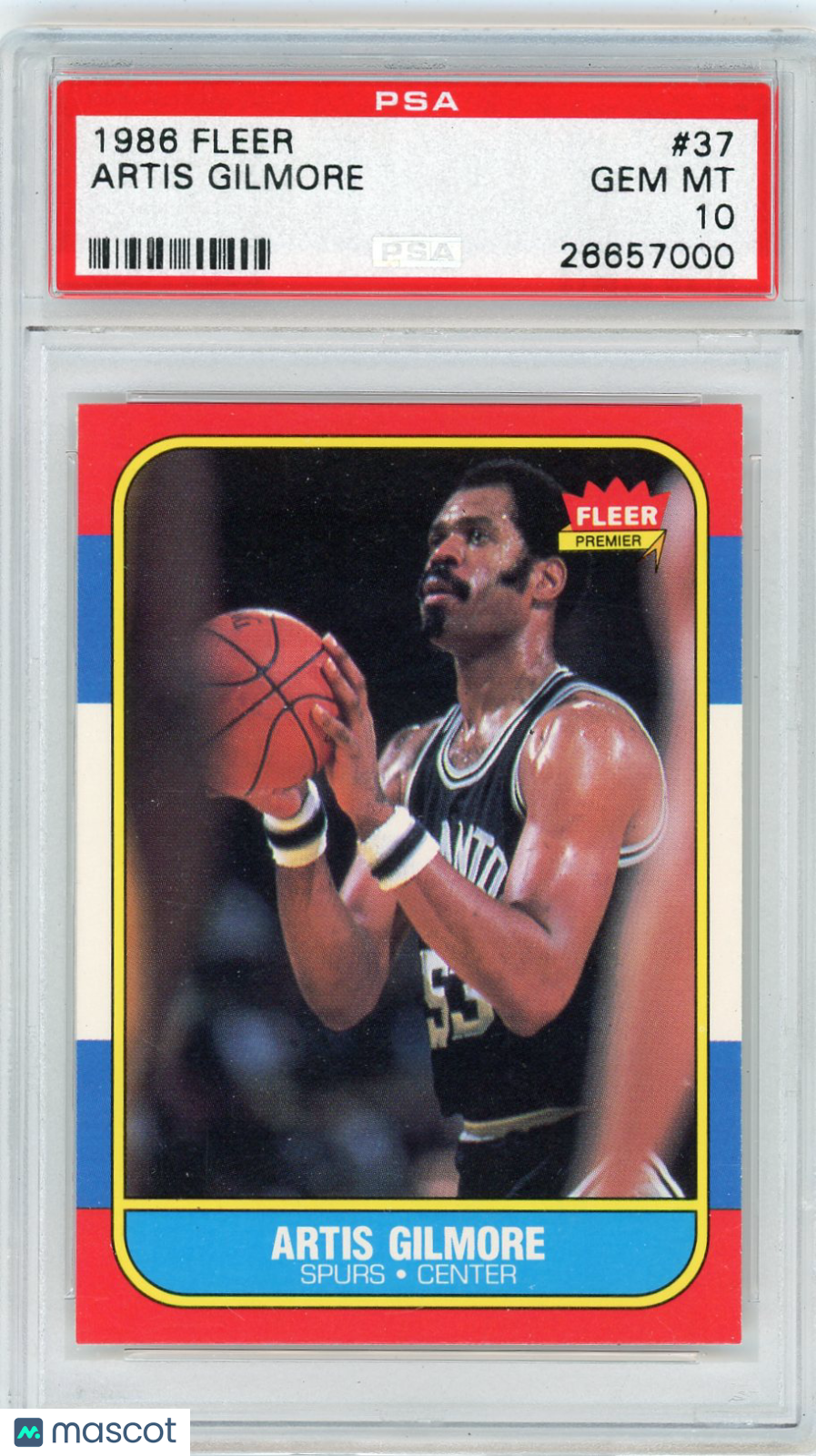 1986 Fleer Artis Gilmore #37 PSA 10