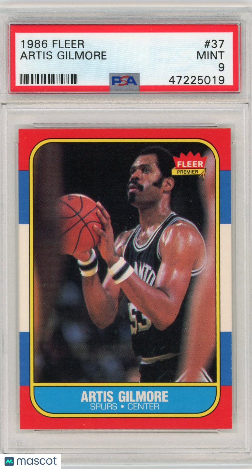 1986 Fleer Artis Gilmore #37 PSA 9