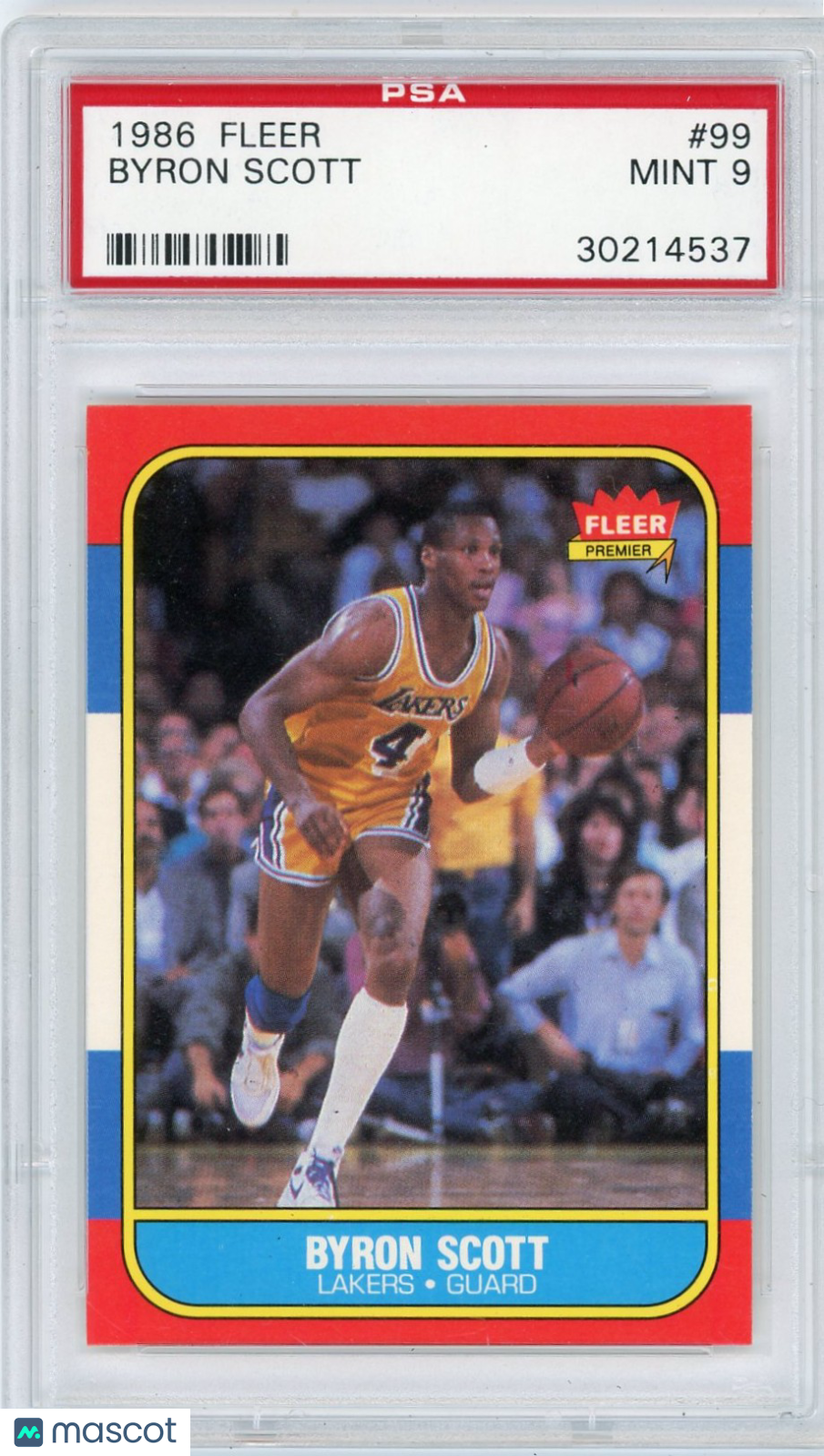 1986 Fleer Byron Scott #99 PSA 9