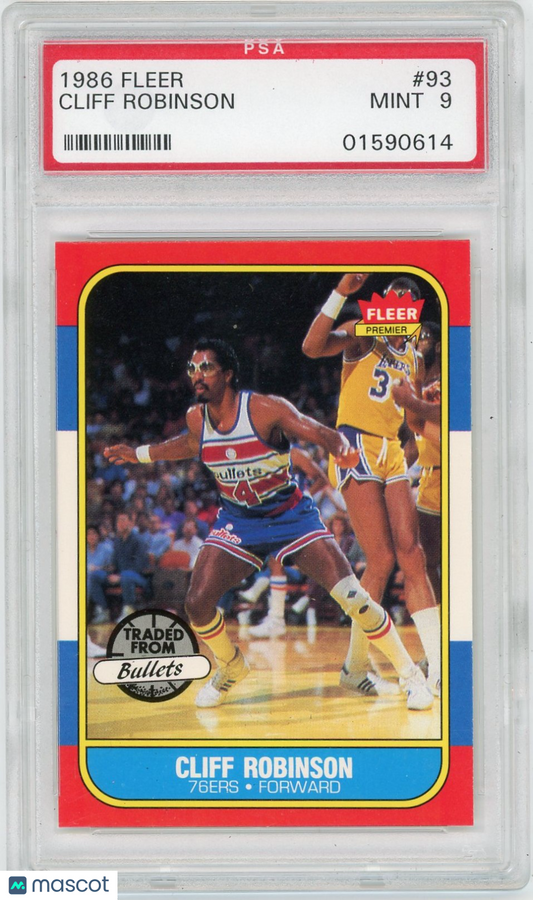 1986 Fleer Cliff Robinson #93 PSA 9