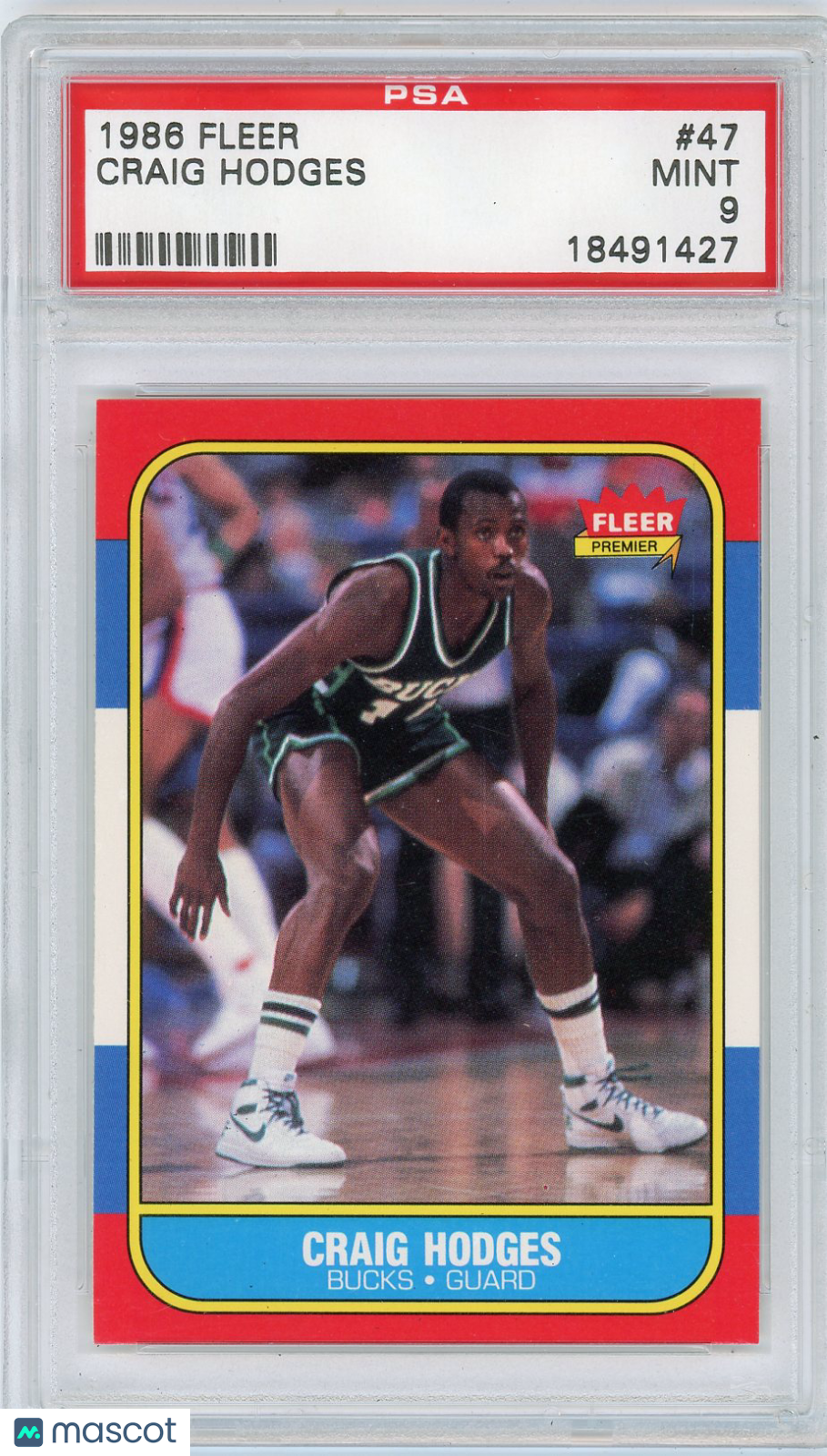 1986 Fleer Craig Hodges #47 PSA 9