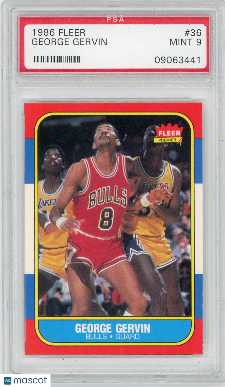 1986 Fleer George Gervin #36 PSA 9