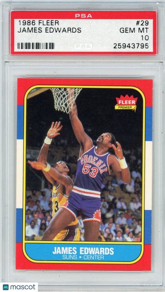 1986 Fleer James Edwards #29 PSA 10