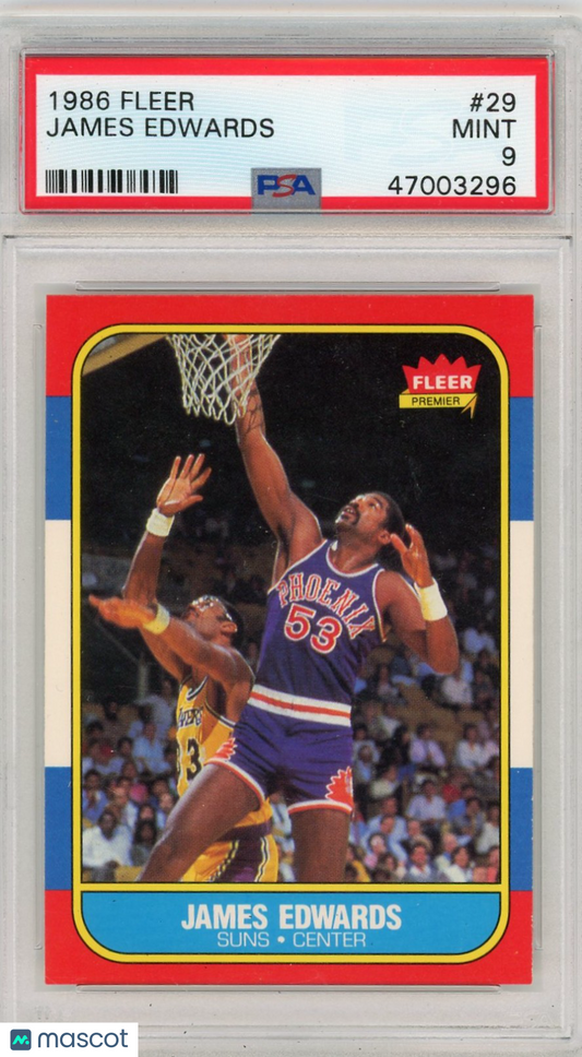1986 Fleer James Edwards #29 PSA 9