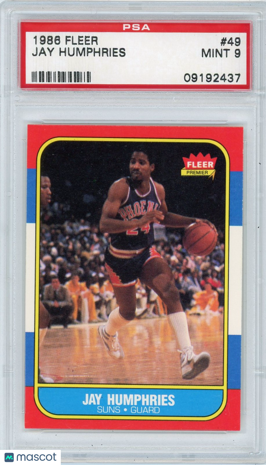 1986 Fleer Jay Humphries #49 PSA 9