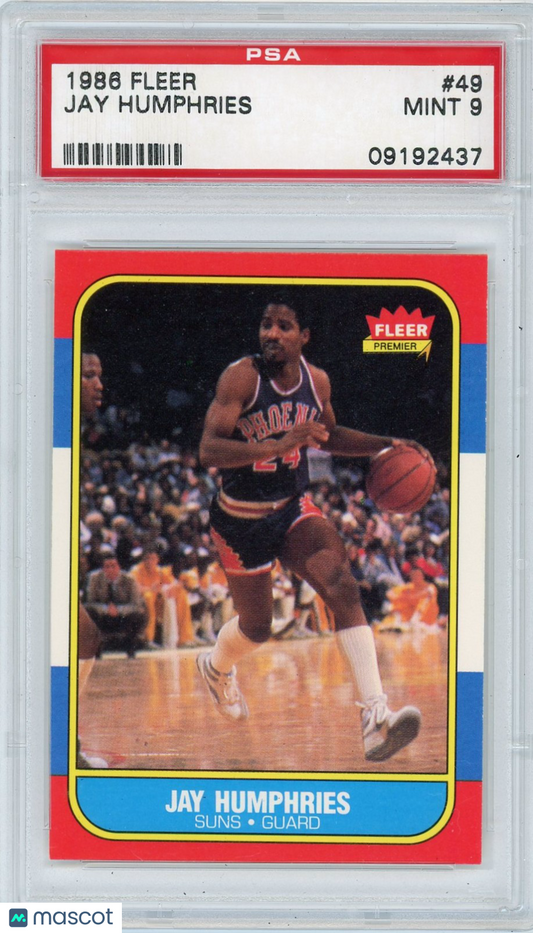 1986 Fleer Jay Humphries #49 PSA 9