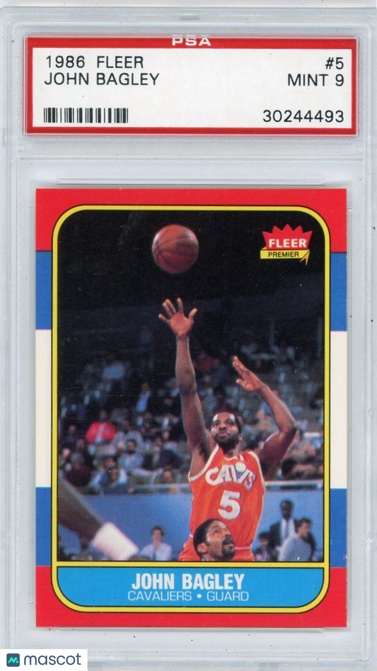 1986 Fleer John Bagley #5 PSA 9