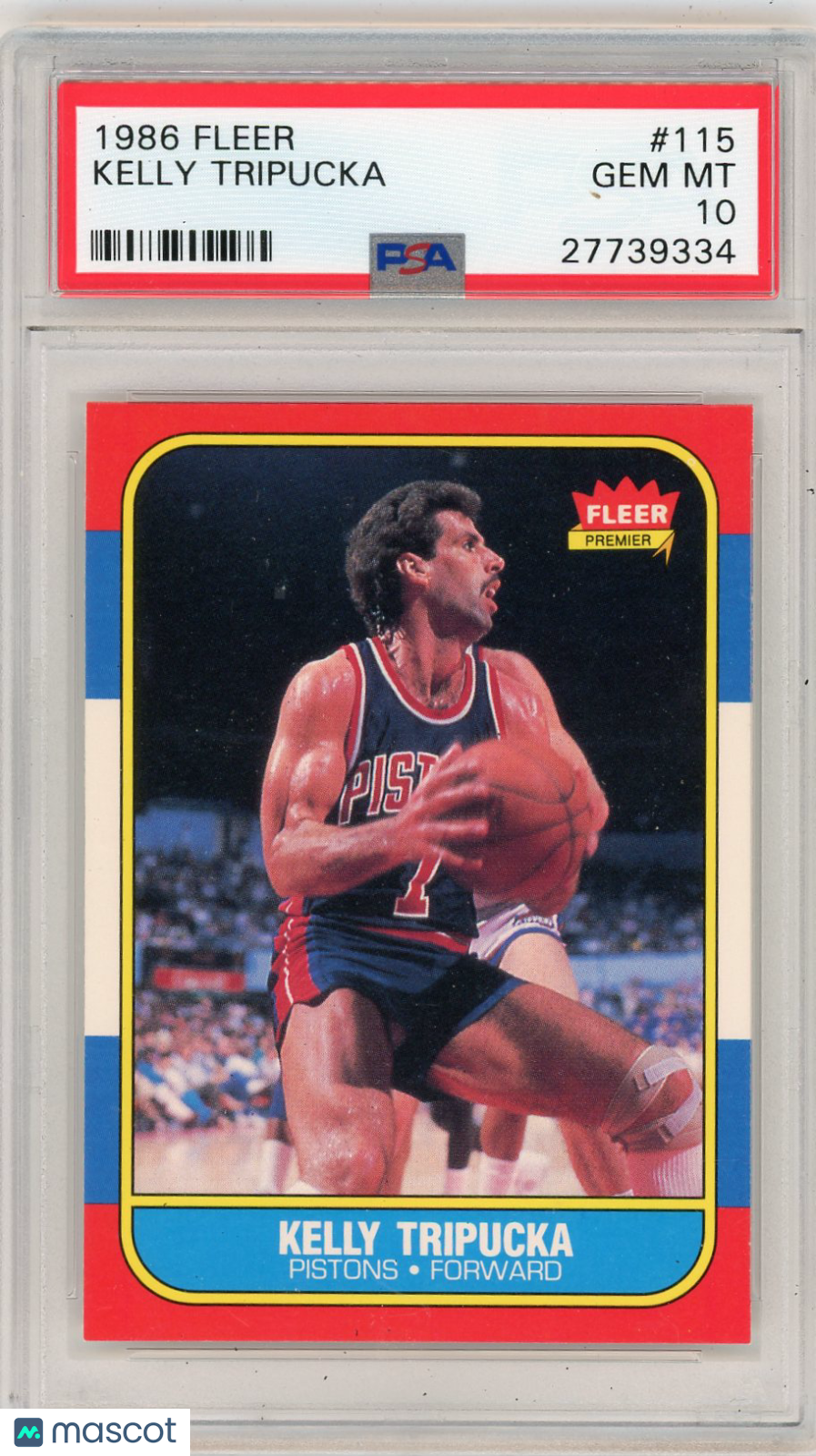 1986 Fleer Kelly Tripucka #115 PSA 10