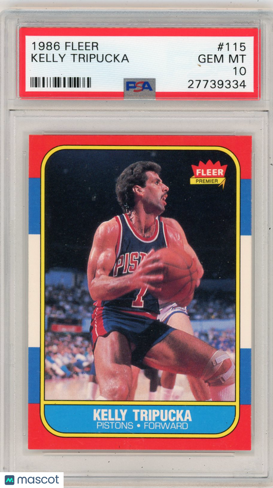 1986 Fleer Kelly Tripucka #115 PSA 10