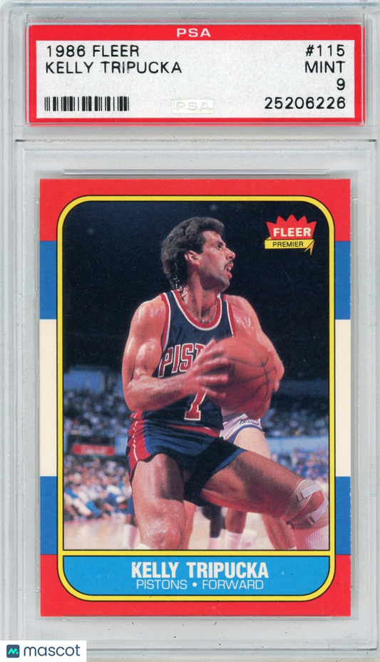 1986 Fleer Kelly Tripucka #115 PSA 9