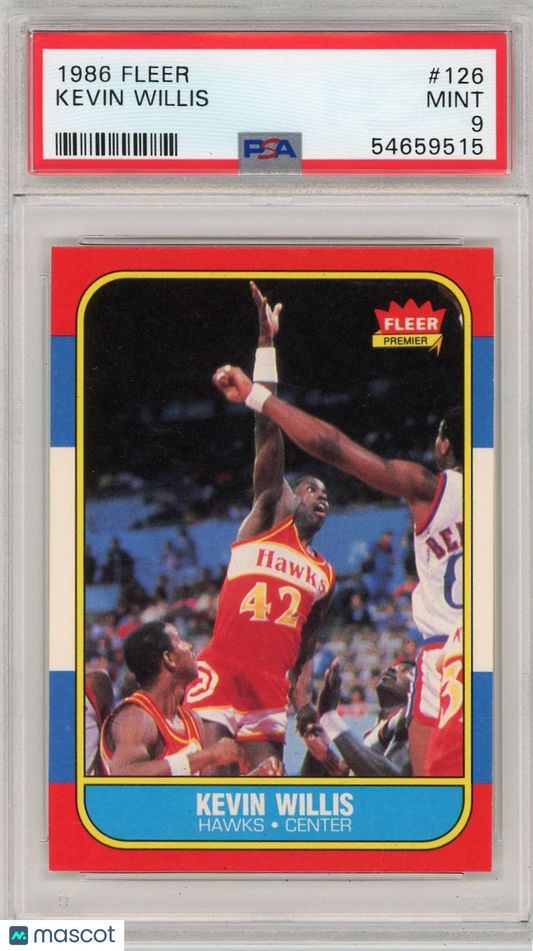 1986 Fleer Kevin Willis #126 PSA 9